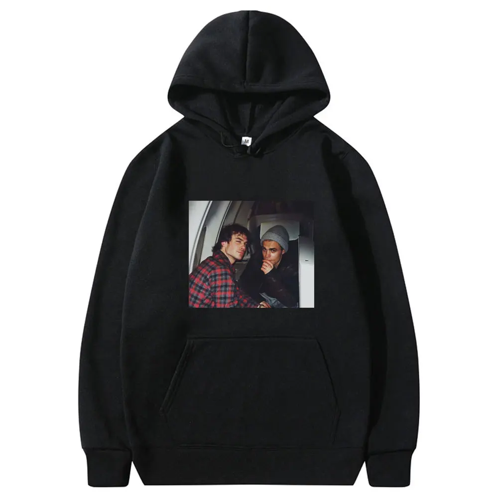 

Damon Salvatore The Vampire Diaries Chronicles Print Hoodie Men Women 90s Cool Fashion Sweatshirt Tops Unisex Hip Hop Streetwear
