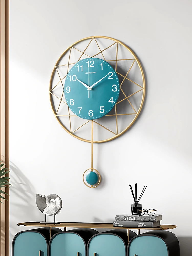 

Nordic minimalist home wall clock decoration wall clock light luxury living room mute clock creative fashion net red wall watch