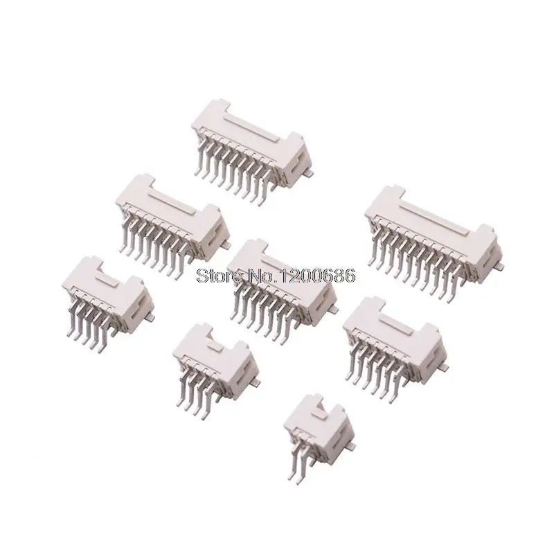 Vertical PHB 2.0mm SMD 2.0mm Male Socket Right Angle Double Row with Buckle PHB Connectors 2*2/3/4/5/6/7/8/10P