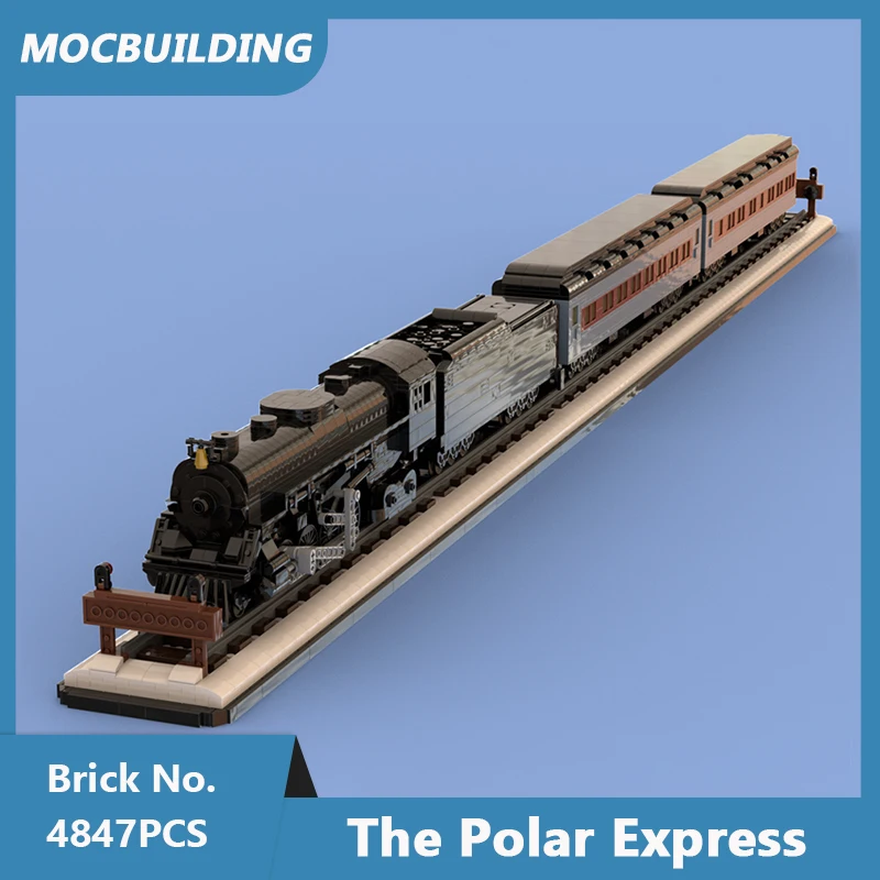 

MOC Building Blocks The Polar Express Model Christmas Gifts DIY Assembled Bricks Passenger Car Train Display Kids Toys 4847PCS