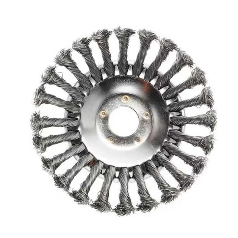 

Versatile Lawnmower Attachment Rotary Weed Steel Wire Brush for Gardening Lawnmower Suitable for Cutting Thick Grass