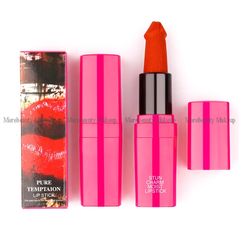 Private Label Mushroom Maquiagem Penis Shape Lips Makeup Matte Lipstick Moisture Cosmetic Red Lip Care Waterproof |