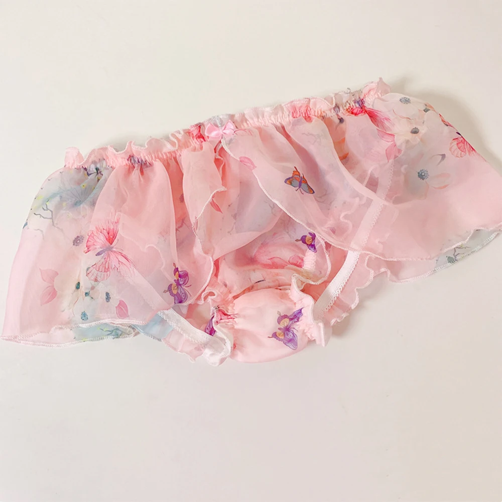 

Personality New Men And Women Sexy Lingerie Ruffle Skirt Panties Sissy Pouch Underwear Lace Couples Low Rise T-Back Briefs