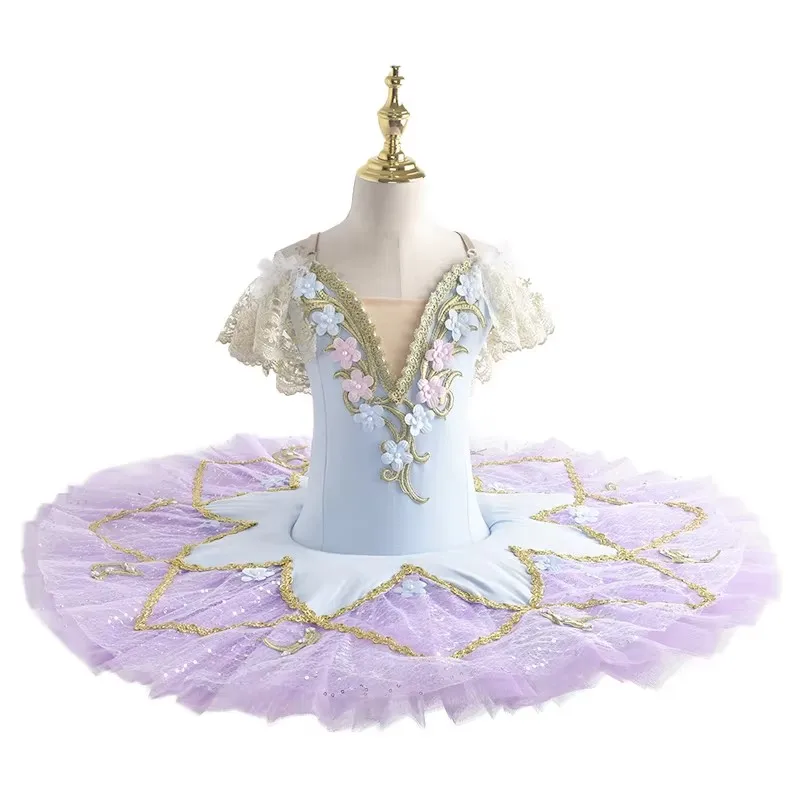 Синяя белая красная розовая кружевная балетная пачка профессиональное женское