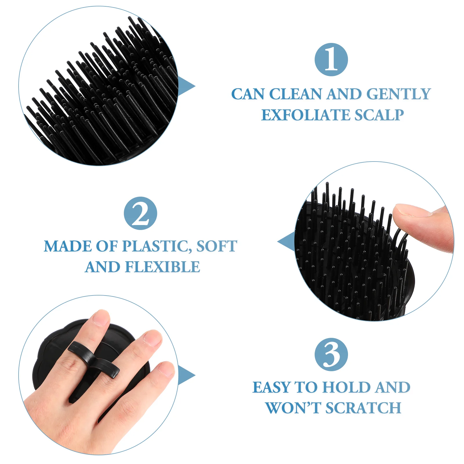 Массажная щетка для удаления перхоти шампунь мужской кожи головы расческа