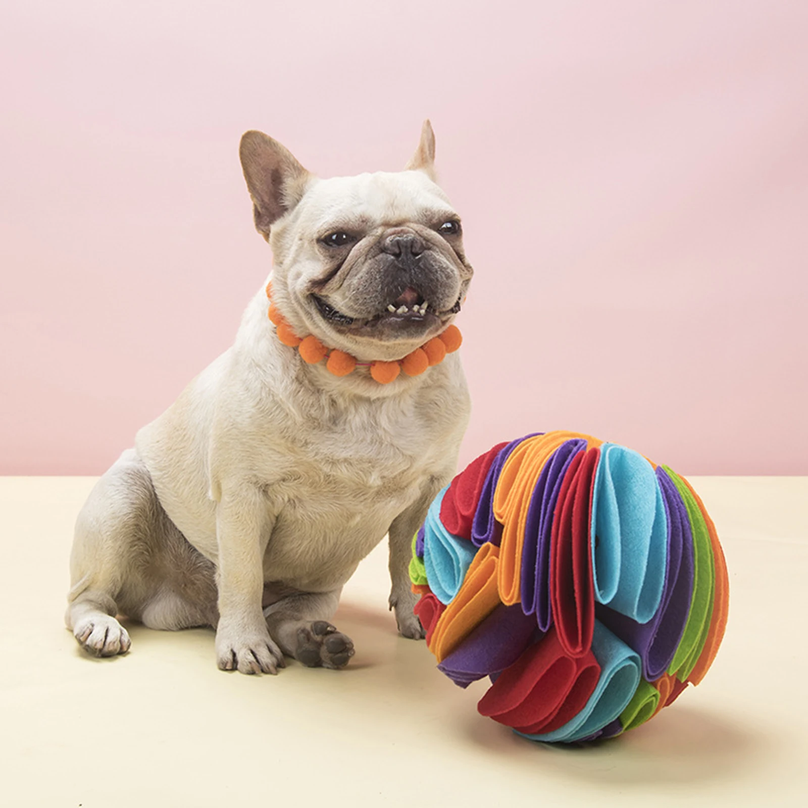 

Pet Snuffle Ball Dog Snuffle Toy Enrichment Toys for Home Outdoor Stress Relief