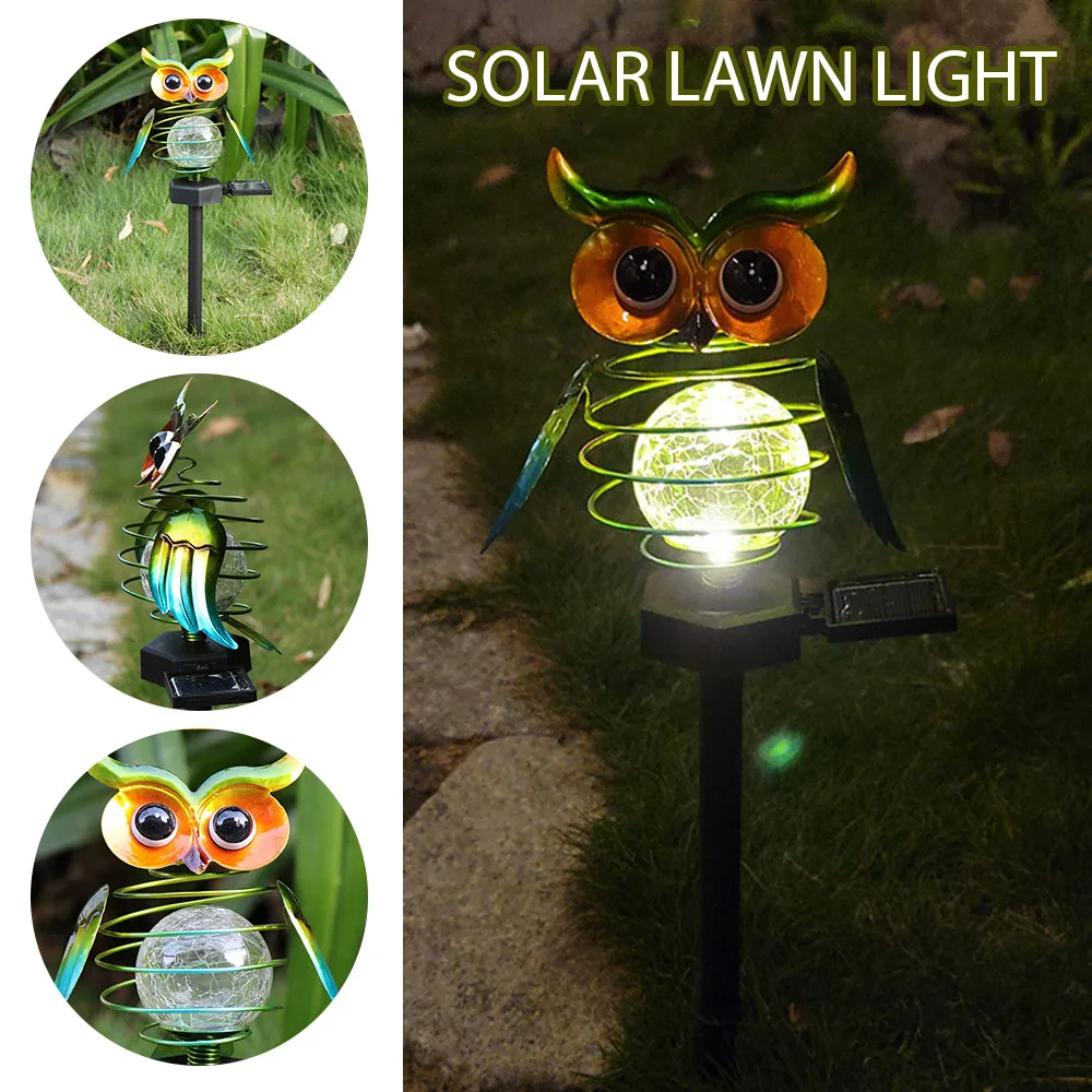 

New LED Owl Solar Lawn Lamp Outdoor Garden Landscape Stake Light Yard Pathway Decoration