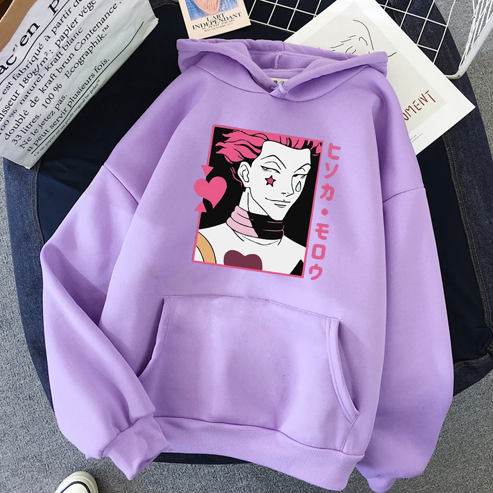 Зимние толстовки Hisoka morow - Hunter x Свободный свитшот Женский пуловер большого