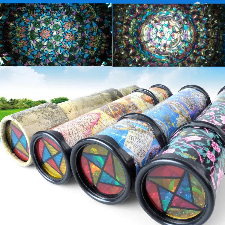 

Scalable Rotation Kaleidoscope 30cm Magic Changeful Adjustable Fancy Colored World Toys For Children Autism Kid Puzzle Toy