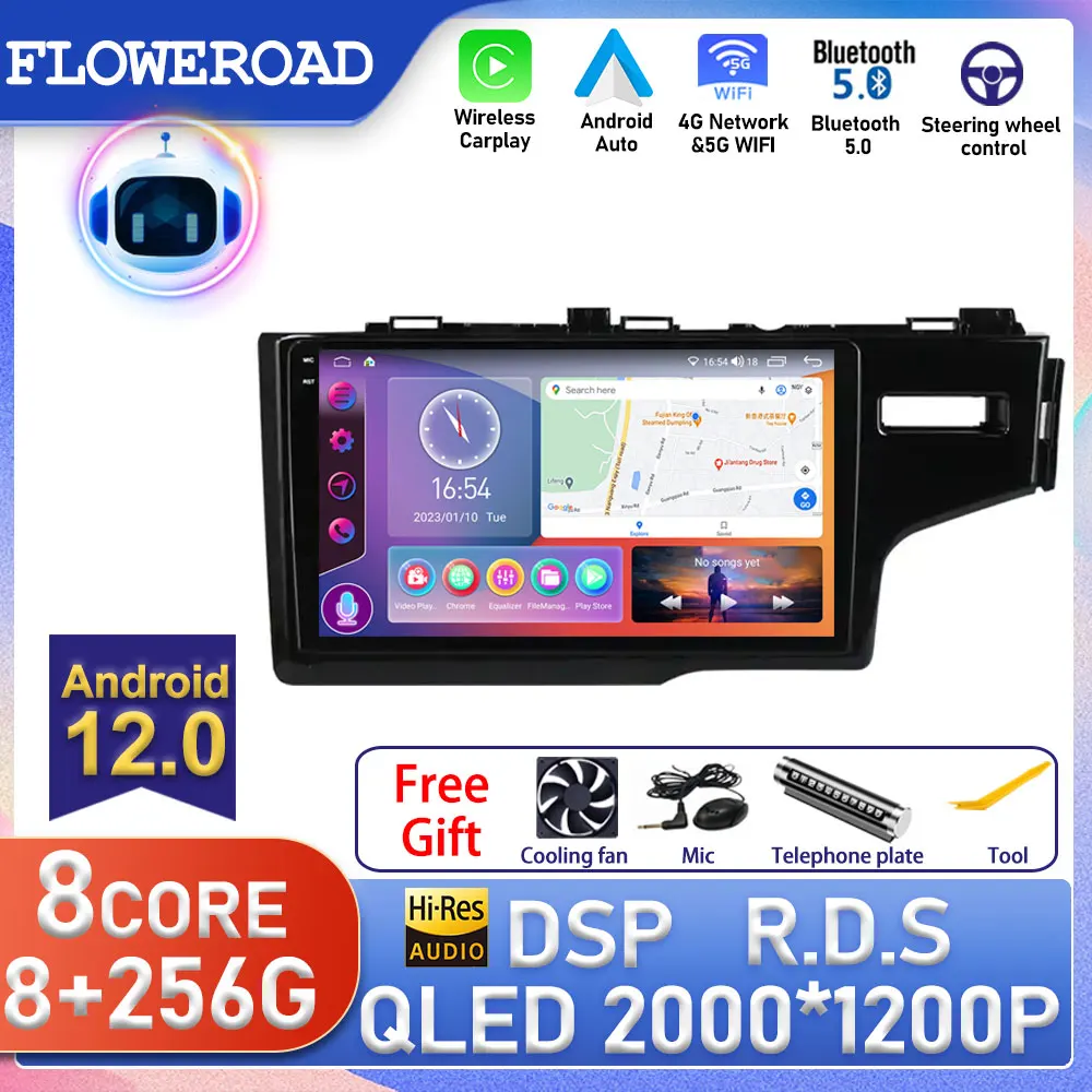 

Android Auto For Honda Fit 3 GK GH Jazz 2013 - 2020 Car Radio Multimedia Player Navigation GPS Head Unit Carplay TV BT DSP Wifi