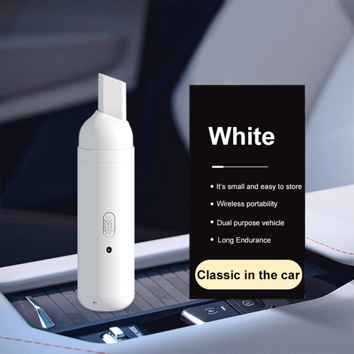

Car Vacuum Cleaner USB Rechargeable Wireless Vacuum Cleaner 7000PA Strong Suction Hand-held Vacuum Cleaner for Car Home Office