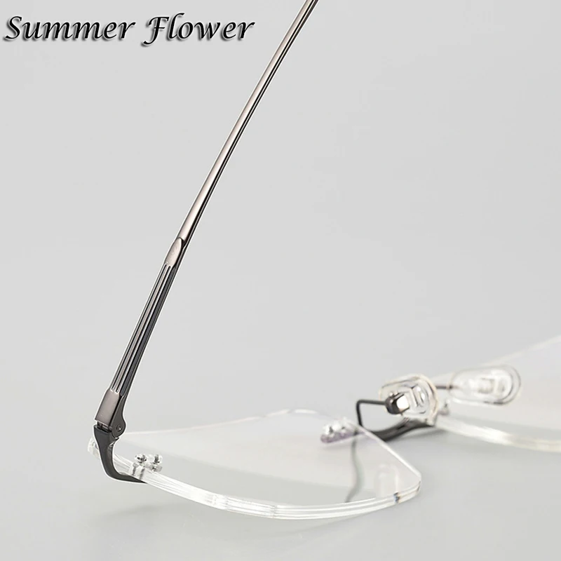 Очки высшего качества мужские очки без оправы оптические на заказ линзы по