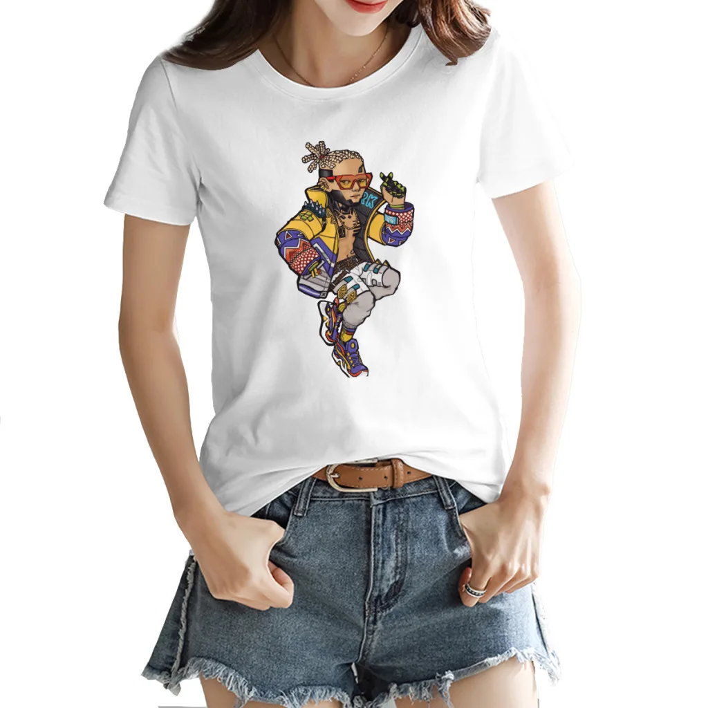 

Hypebeast Crypto Apex Legends Women's T-shirt Unique White Humor Graphic Tees Tops European Size