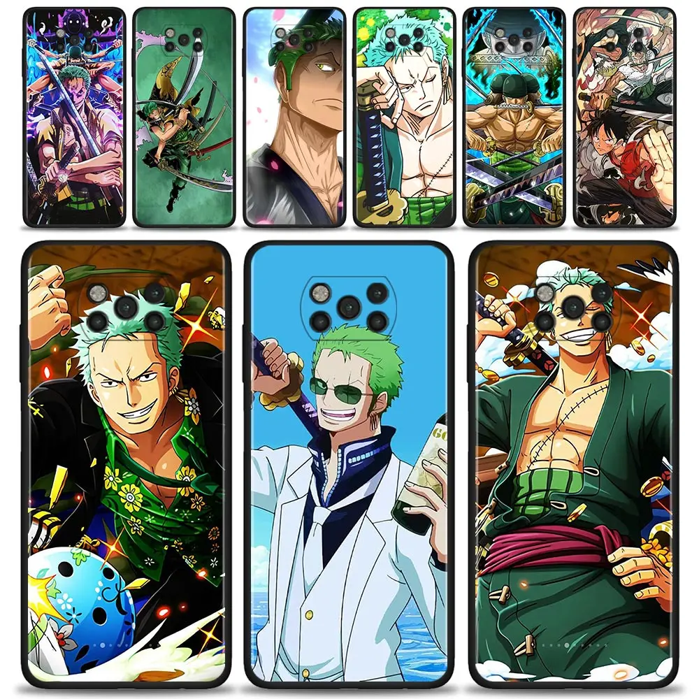

Phone Case For Xiaomi Poco X3 NFC M3 M4 Pro F3 GT Mi 12 10T Note 10 11 Lite 9T Silicon Cover Japanese Anime One Piece Luffy Zoro