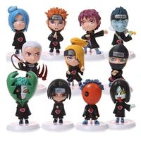 11models naruto uchiha itachi small south kawaii decoration collection anime doll ornament model hand ade childrens gifts