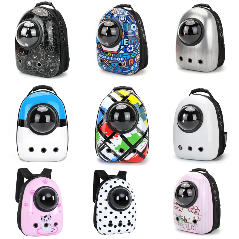 

Cat Carrier Bag Space Pet Backpack Breathable Portable Cat Bag Outdoor Travel Backpack For Cat And Dog Double Shoulder