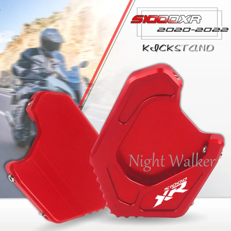 

NEW For BMW S1000XR S1000 XR 2020-2022 Motorcycle CNC Kickstand Foot Side Stand Extension Pad Support Plate Enlarge Stand