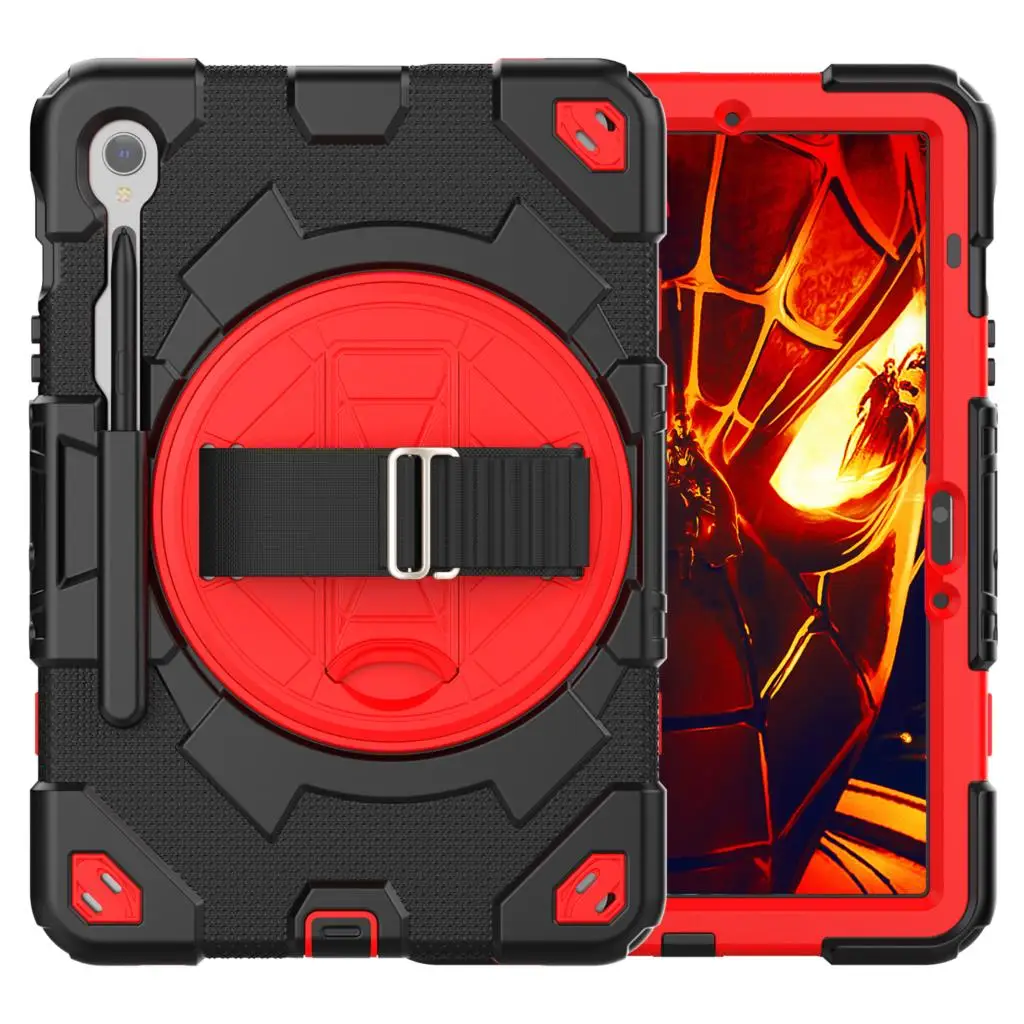 

Shockproof Tablet Case For Samsung Galaxy Tab S9 11 inch SM-X710 SM-X718U SM-X716B 2023 Armor Heavy 360 Rotating Stand Cover