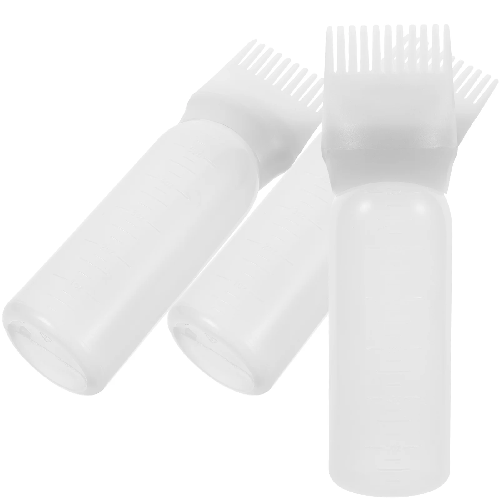 

3 Pcs Medicine Bottle Hair Color Applicator Shampoo Dye Brush Plastic Oil Rosemary