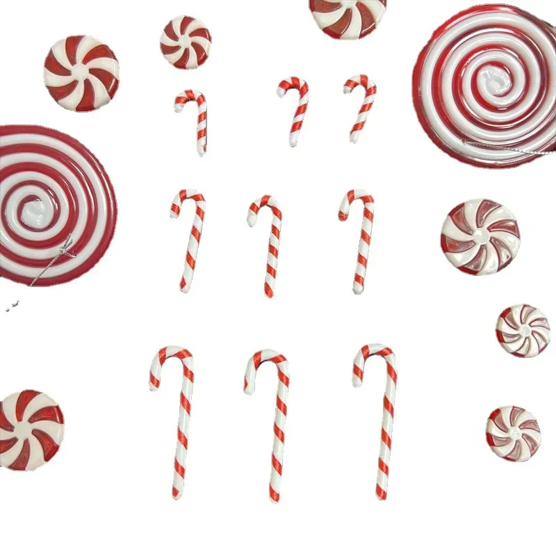 Трансграничные прямые продажи пластиковая маленькая трость красная белая