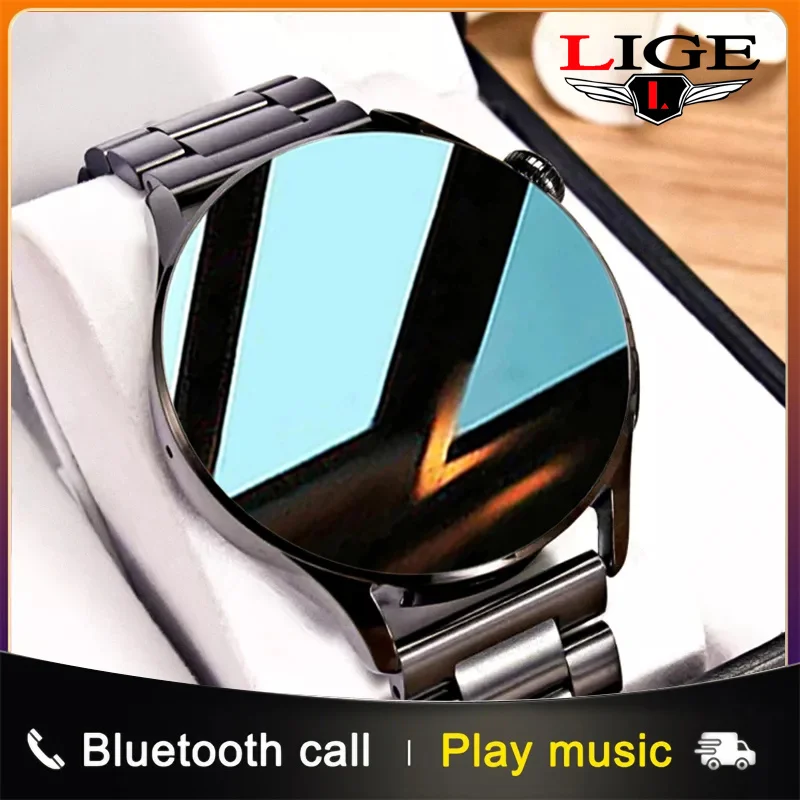 

Смарт-часы LIGE мужские водонепроницаемые с поддержкой Bluetooth, под заказ