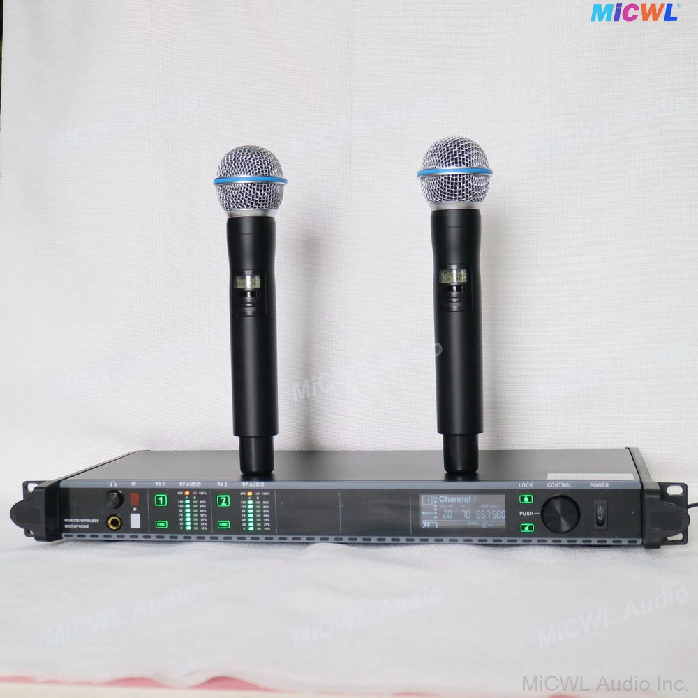 Портативная цифровая беспроводная микрофонная система AD4Q Dual Beta58