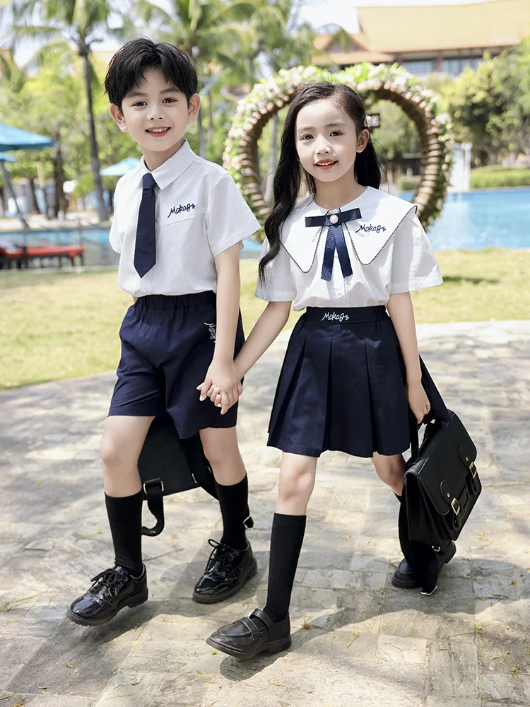 

Children's performance suit summer English style kindergarten elementary school uniform poetry recitation competition choir