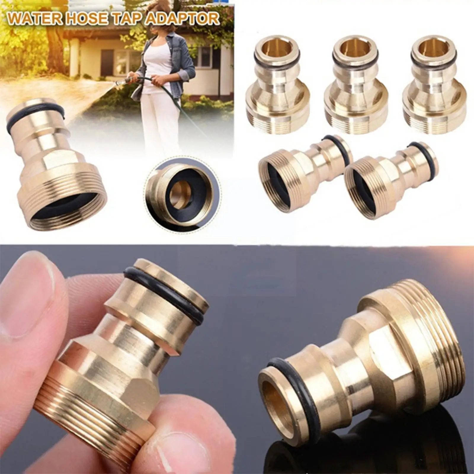 

Universal Kitchen Utensils Adapters for Tap Kitchen Faucet Tap Connector Mixer Hose Adaptor Pipe Joiner Fitting Faucet Adap D1F7