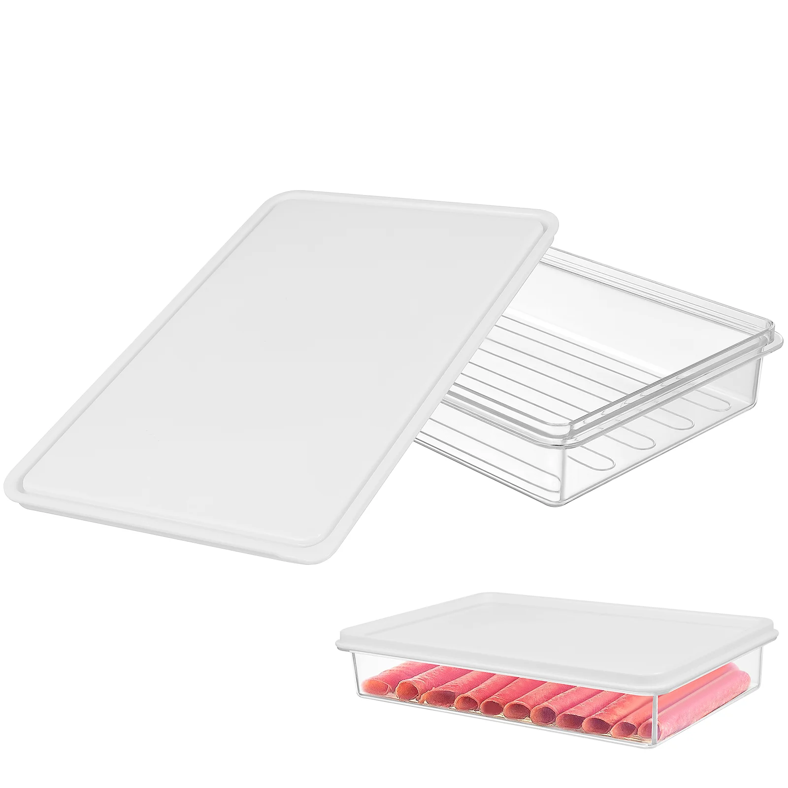 Контейнеры для еды мяса холодильника органайзеры прозрачный ящик хранения сыра