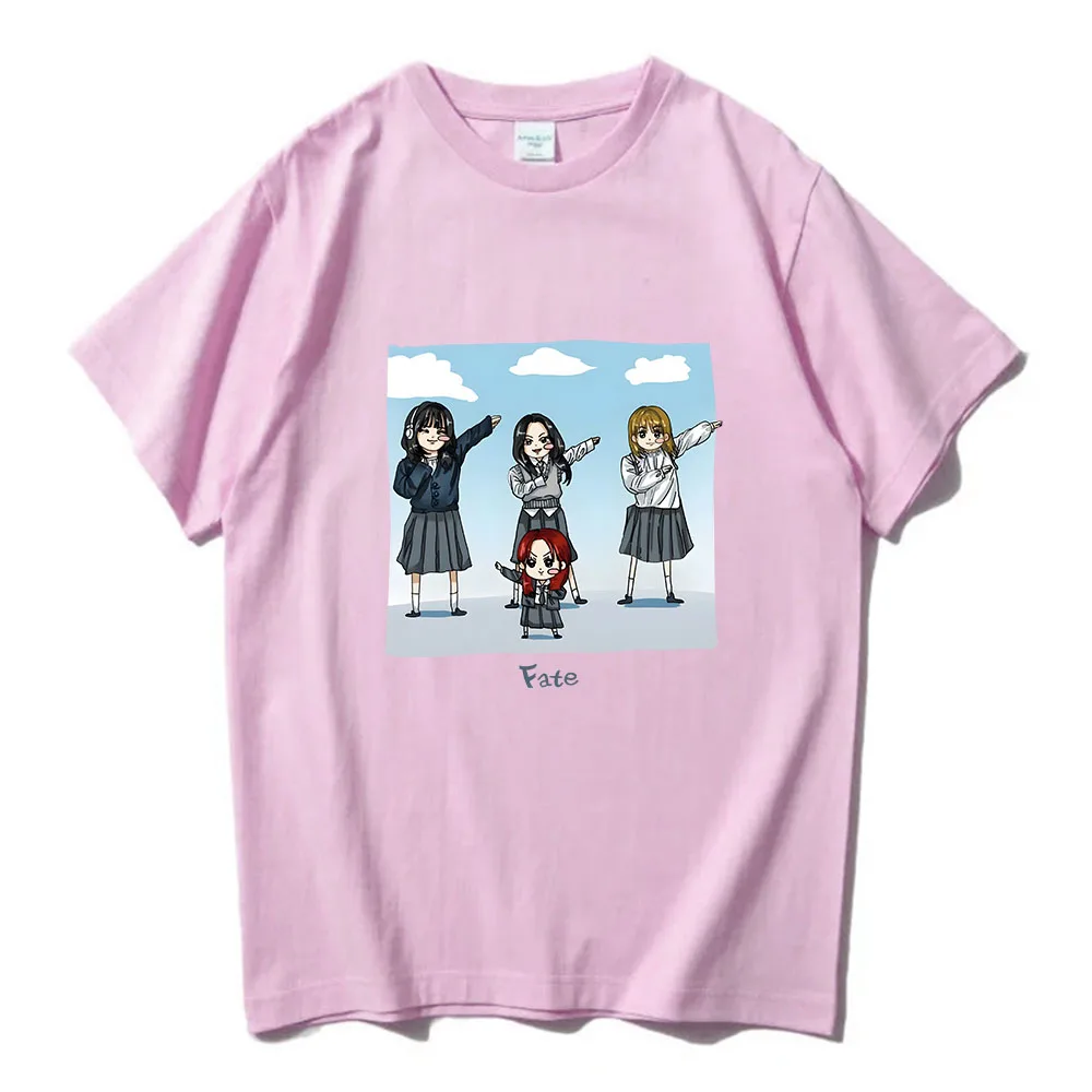 Футболки GIDLE Fate New Song Kawaii футболка с мультяшным графическим принтом хлопковые