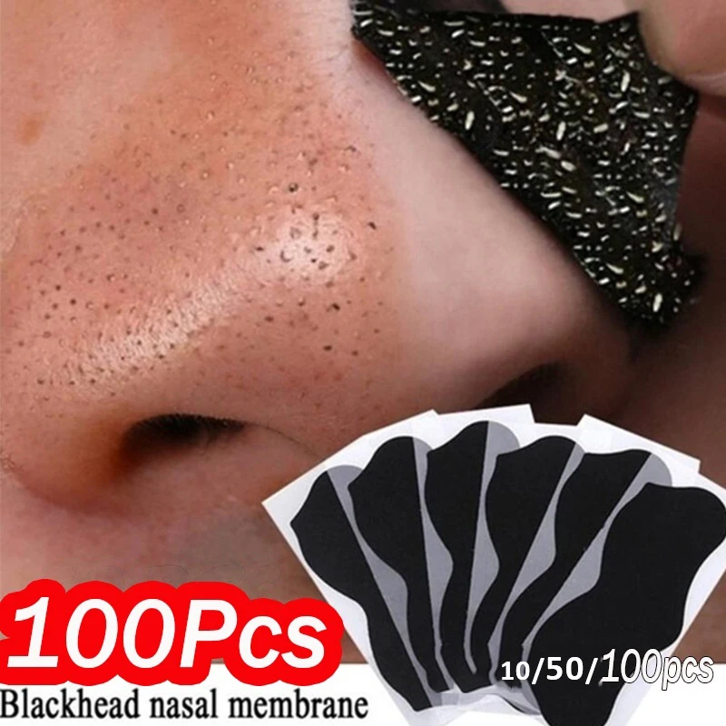 10-100 шт., маска для удаления черных точек на носу, глубокое очищение кожи, для ухода за кожей, маска для удаления черных точек на носу, полоски ...