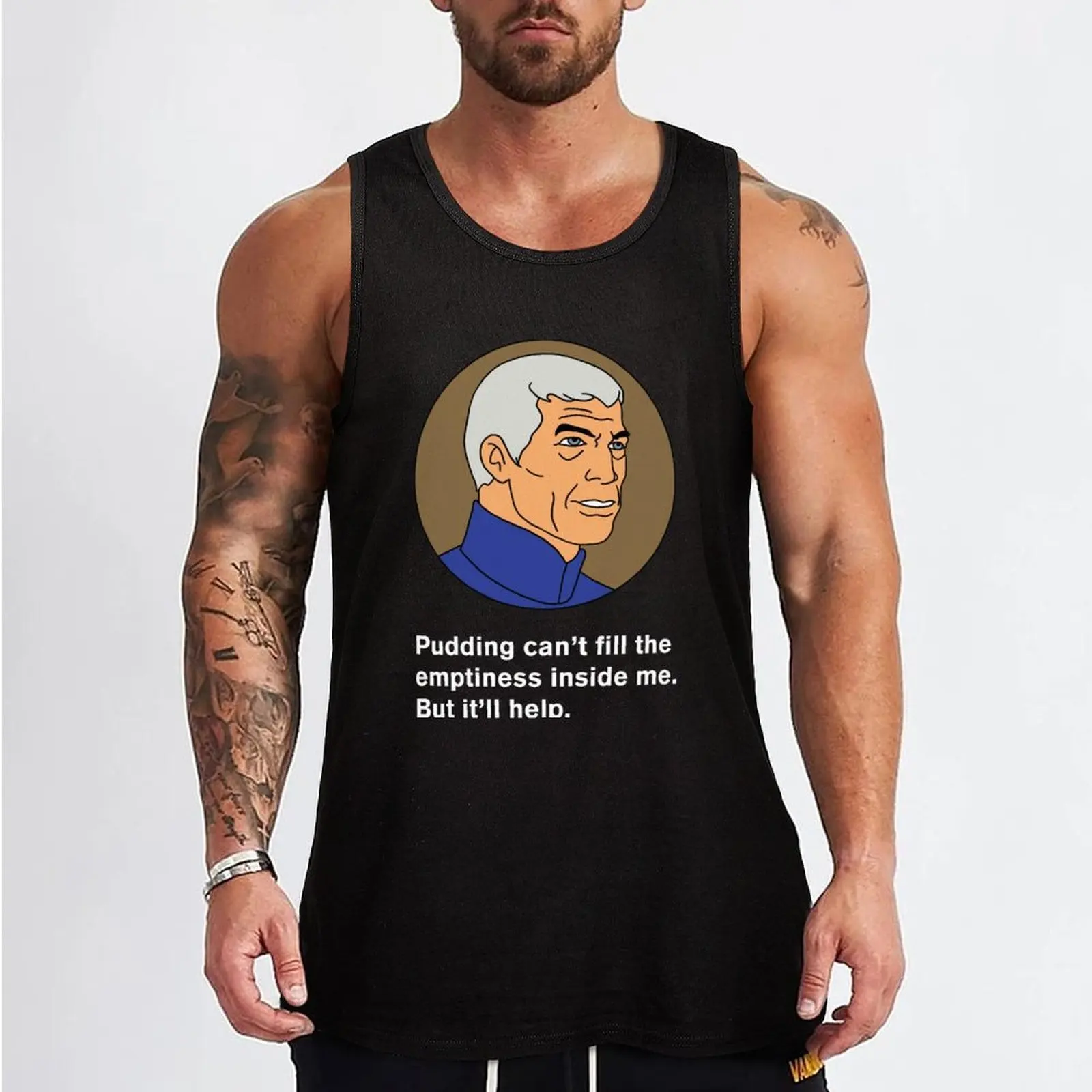 Фото Майка Sealab 2021 Pudding II с креативным графическим принтом, без рукавов №2