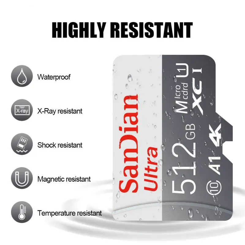 Оригинальные карты Mini SD/TF Micro TF SD Card Class10 Карта памяти 512 ГБ 128 Высокоскоростная