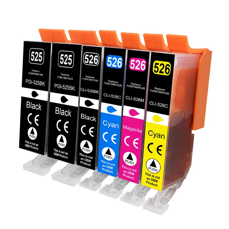 Чернильный картридж PGI 525XL CLI 526XL для Canon 525 526 XL, совместимый с PIXMA iP4850 iP4950 MG5150 MG5250 MG6150 MG8150 MX885 MG5350 (art.: 3920cdbbb0fda) - 3920cdbbb0fda