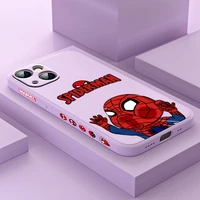 avengers cute marvel hero for apple iphone 13 12 mini 11 pro xs max xr x 8 7 6s se plus liquid left silicone soft phone case