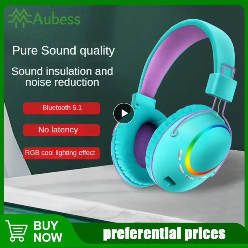 

Seven Color Gradient Lighting Effects Lossless Decoding Transmission Stereophone Stable And Continuous Listening Line Earphone
