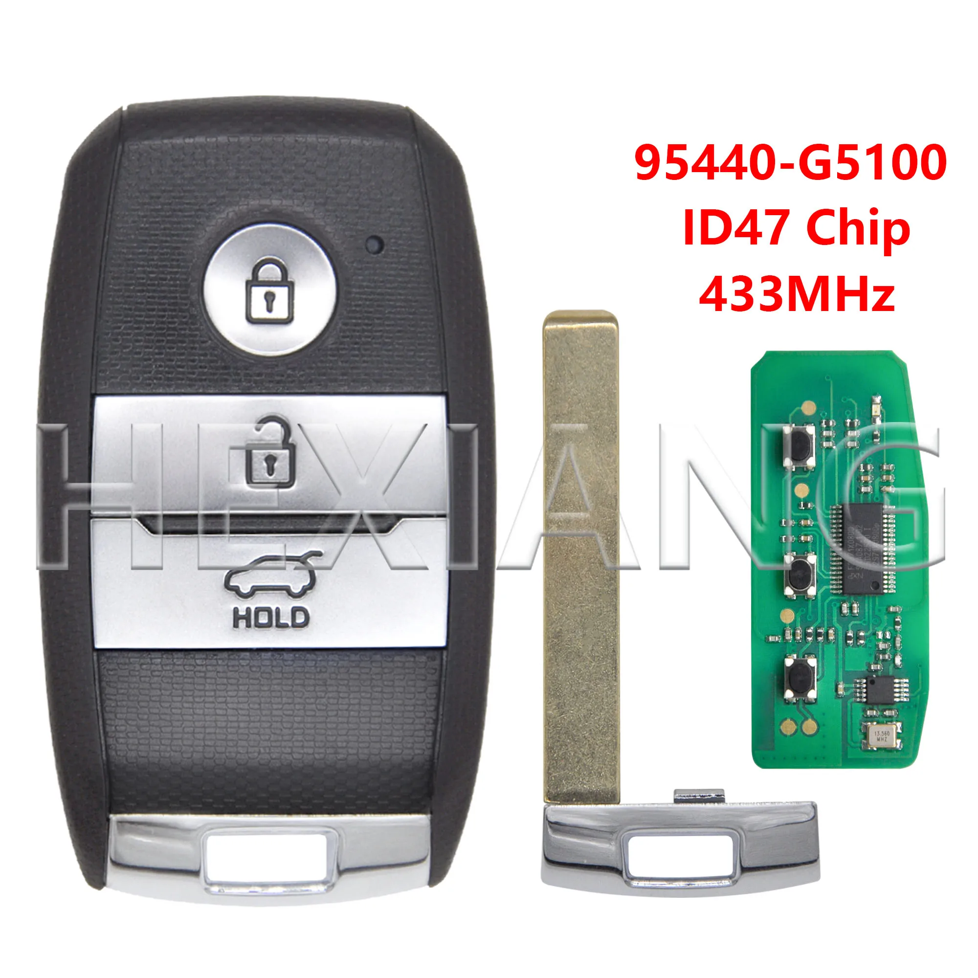 

HE 95440-G5000 95440-G5100 ID47 433 МГц Автомобильный дистанционный ключ TQ8-FOB-4F08 для KIA Niro Touring LX EX S Hybrid Touring 2017 2018 2019