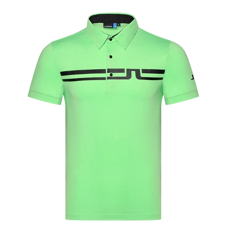 New Summer Golf Men's T-Shirt Breathable Quick-Drying Sports High-Quality Loose Elastic POLO Shirt Moisture-Wicking Short-Sleeve