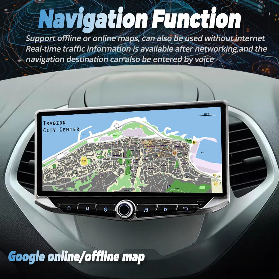 10 88-дюймовый экран Android для Ford Figo KA 2015 2016 2017 2018 автомобильный радиоприемник видео