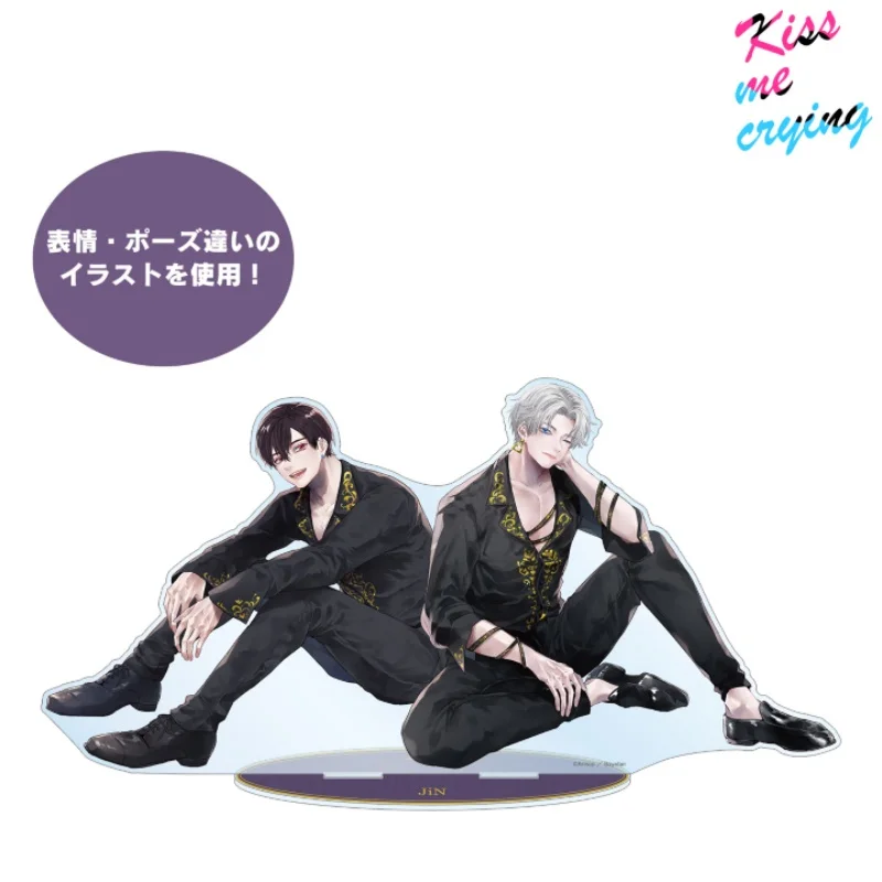 Фото Акриловая фигурка-подставка и брелок для ключей по аниме Kiss me crying Black Dressing Ver J And Noya, настольное украшение №4