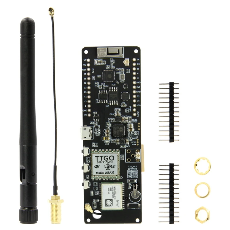 

TTGO LORA32 433/868/915/932 Mhz T-Beam ESP32 Bluetooth-совместимый Wi-Fi модуль Lora CP2104 CH9102F GPS NEO-M8N LORA 32