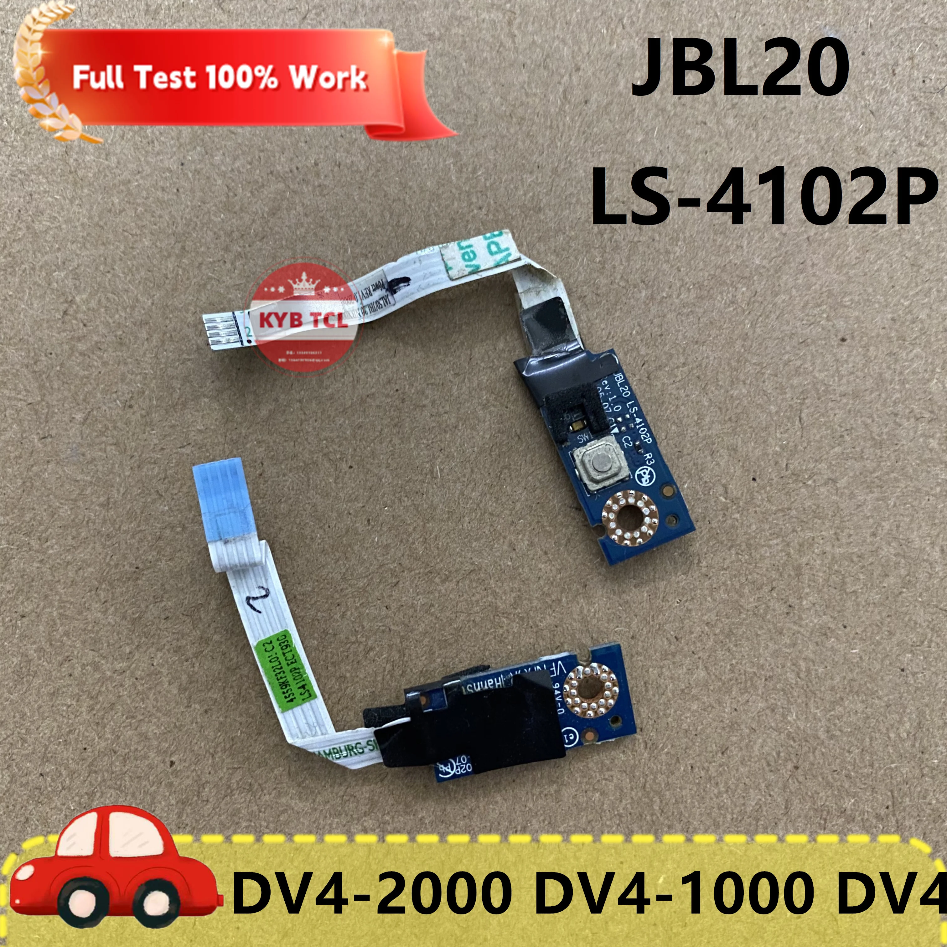 Оригинальная плата кнопки питания ноутбука с кабелем JBL20 LS-4102P HP DV4-2000 DV4-1000 DV4-2160US DV4 DV4-1245dx Ноутбук оригинал Оригинальная плата кнопки питания ноутбука с кабелем JBL20 LS-4102P HP DV4-2000 DV4-1000 DV4-2160US DV4 DV4-1245dx Ноутбук оригинал