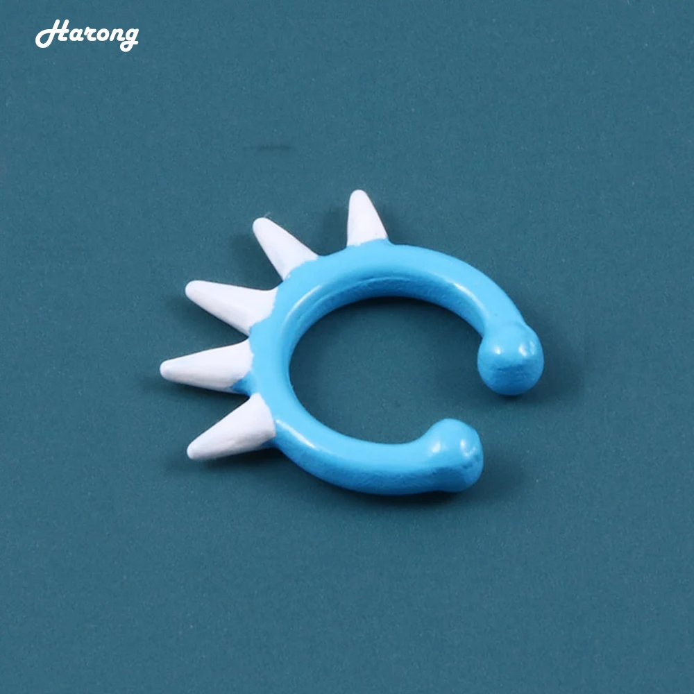 

Harong New Ladybug Blue Nose Ring Anime Fashion Septum Ring for Women Men No Piercing Ear Cuff Body Jewelry Gift