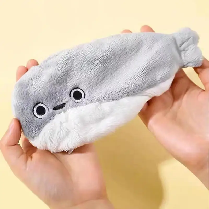 

Новая электрическая плюшевая игрушка сакабан, симпатичная кукла-сакабаша, подвижная плюшевая кукла-рыбка для прыжков и пения, забавный подарок для детей