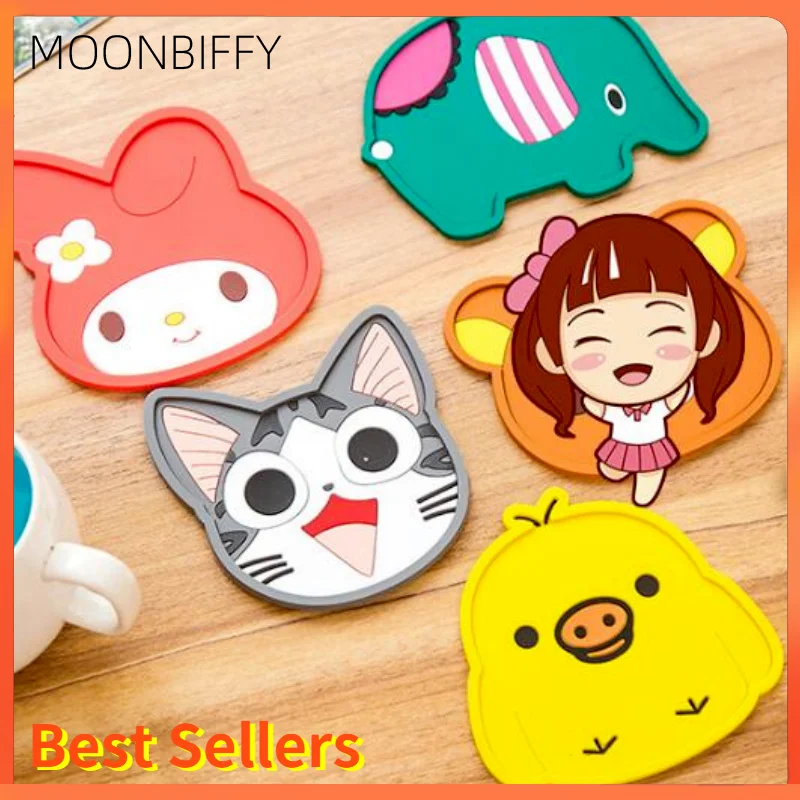 

1PC Pad Cup Coaster Fruit Shape Silicone Slip Insulation Mat Hot Drink Holder Felt Antiskid Table Bowl Pads Placemat