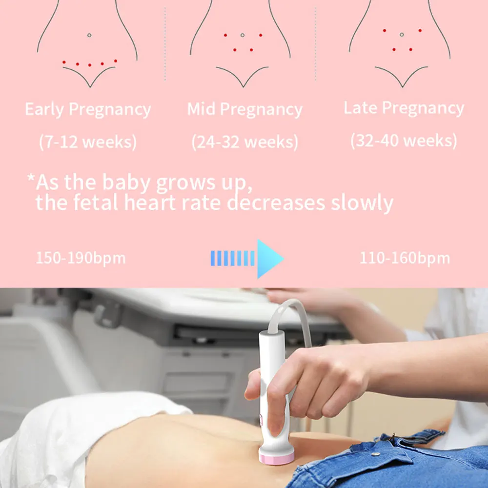 Ультразвуковой фетальный допплер для беременных женщин устройство отсчета