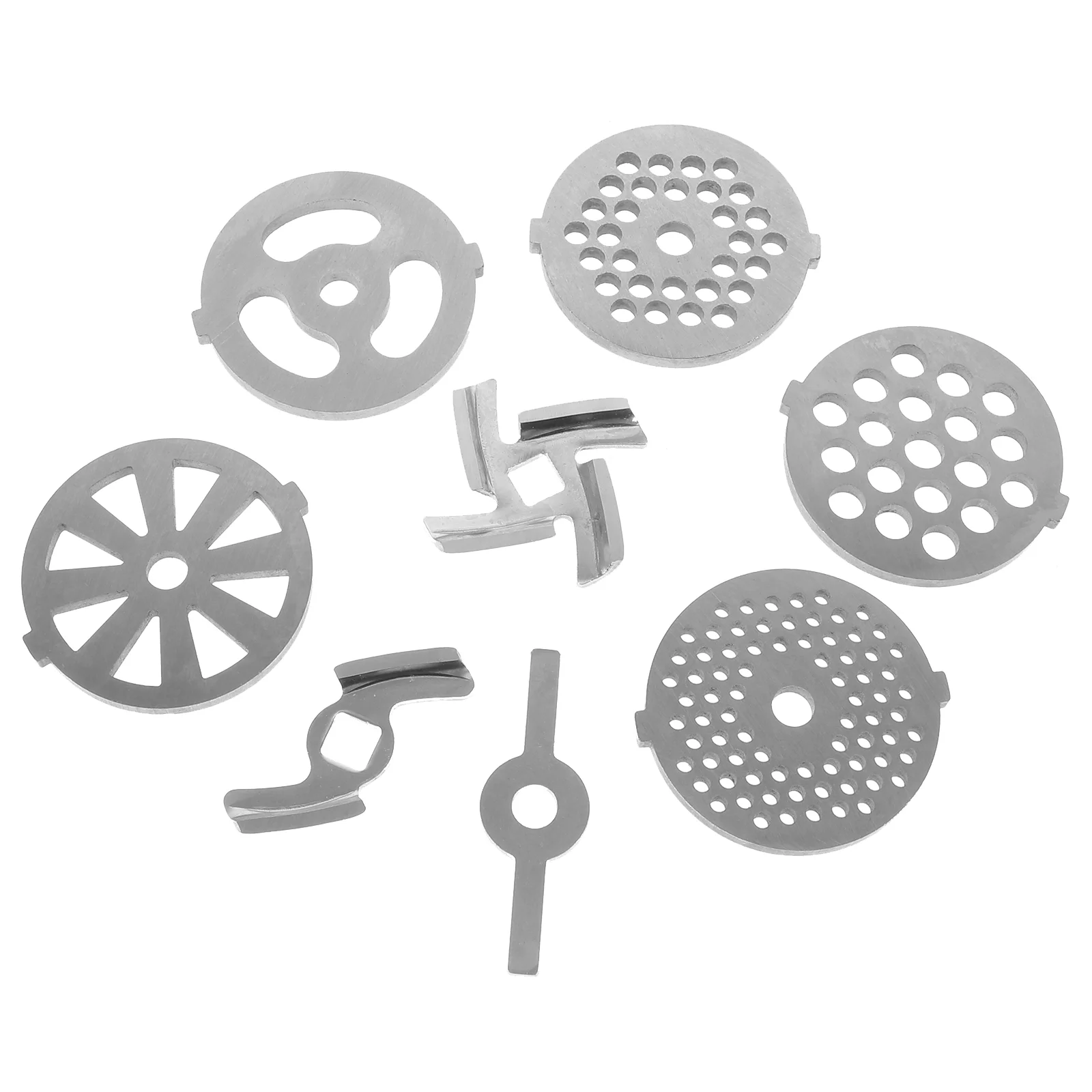 

8 Pcs Meat Grinder Disc Meat Grinder Cutting Plates Meat Grinder Replacement Part