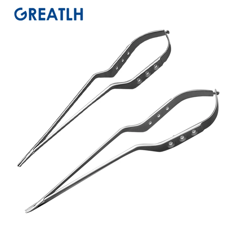 1pcs Gun Like Needle Holder Ophthalmic Micro Needle Holder Stainless Steel Ophthalmic Instrument