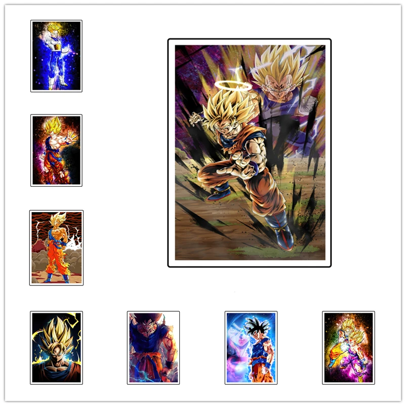 

Постер Гоку из аниме «Драконий жемчуг», настенная Картина на холсте, искусство, фотография, подходит для украшения спальни, гостиной