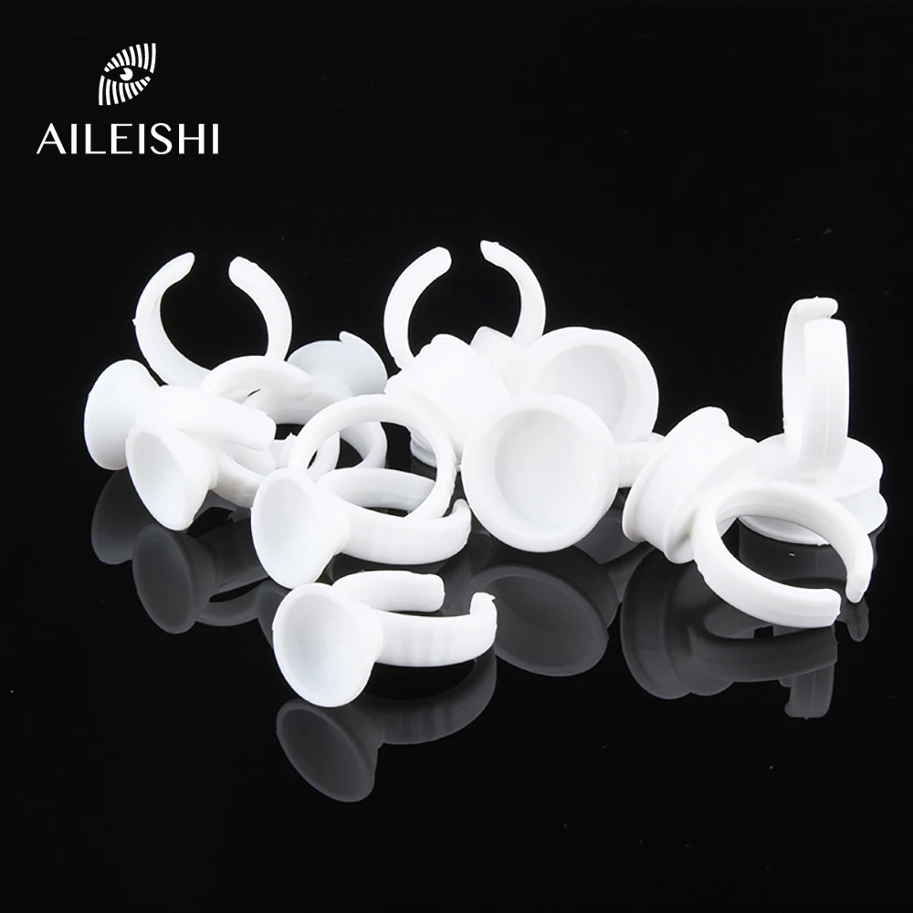 

Disposable Glue Holder Ring Cups For Eyelashes Extension Tattoo Pigment Holder Pallet Adhesive Glue Holder Palette Container